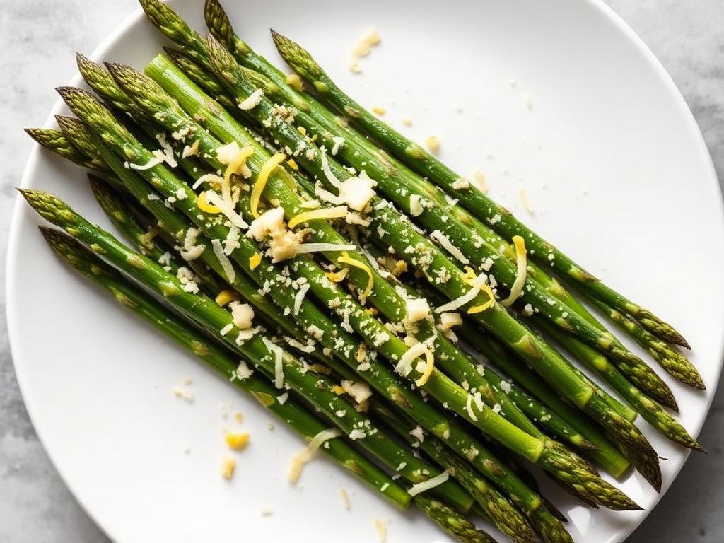Air Fryer Asparagus with Lemon Parmesan