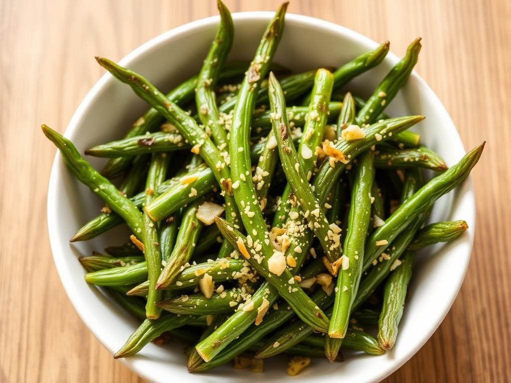 Garlic Parmesan Air Fryer Green Beans