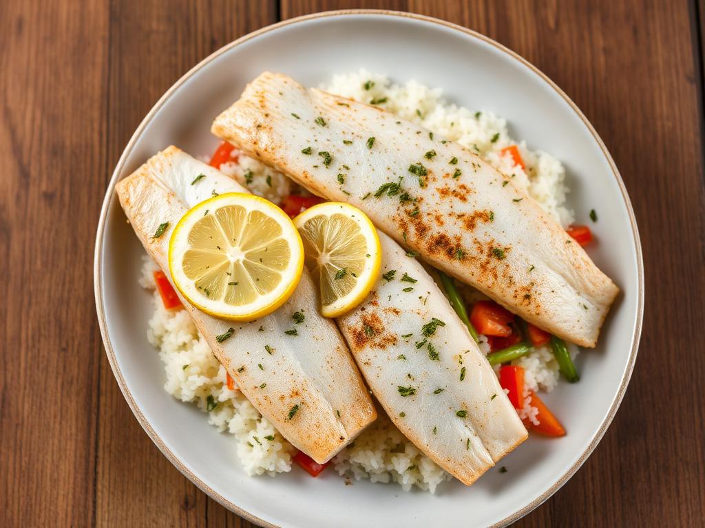 Lemon Herb Air Fryer Tilapia