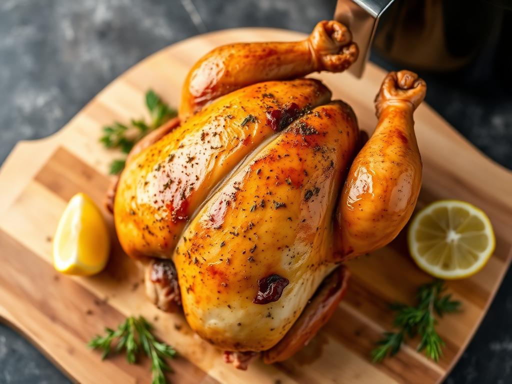 Air Fryer Whole Chicken (Rotisserie Style)