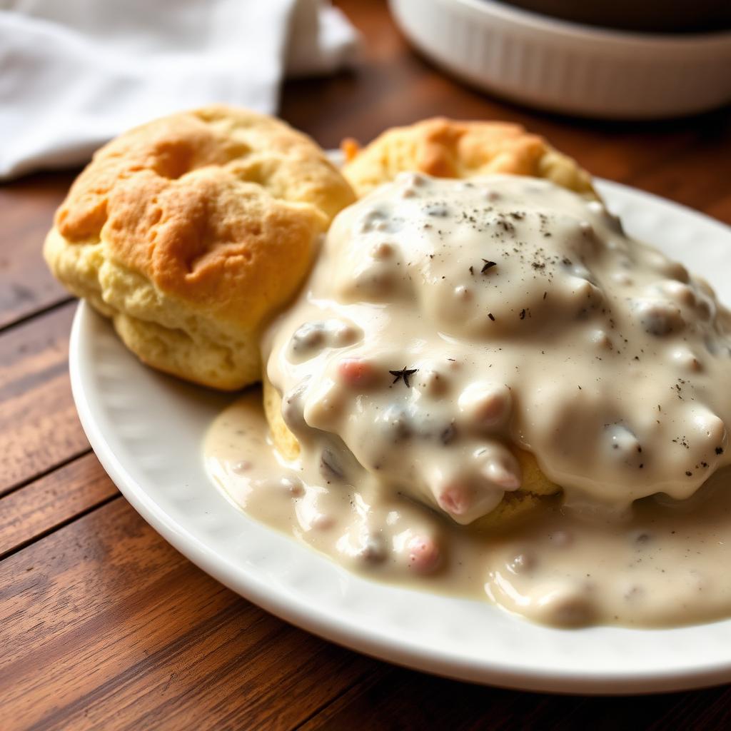 Southern Biscuits and Gravy
