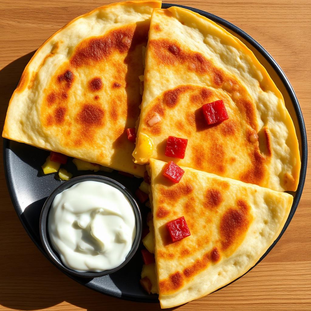 Cheesy Breakfast Quesadilla