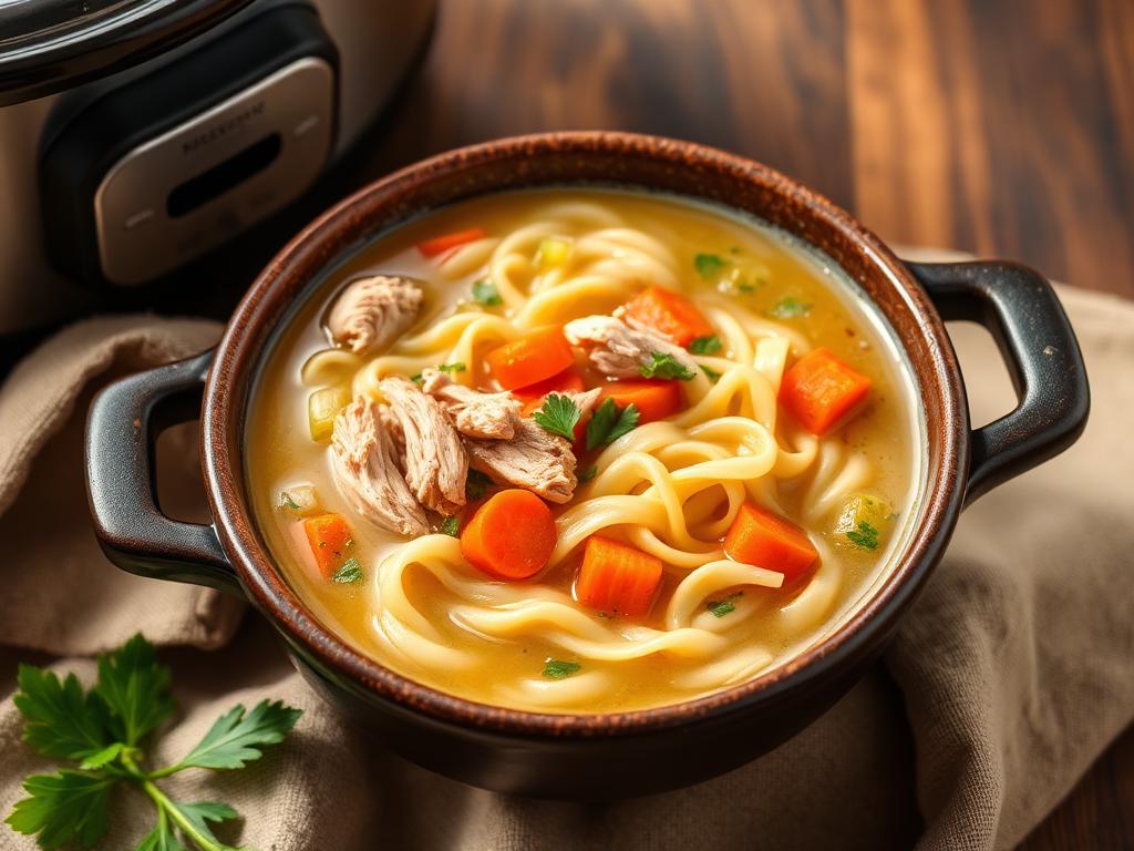 Slow Cooker Chicken Noodle Soup