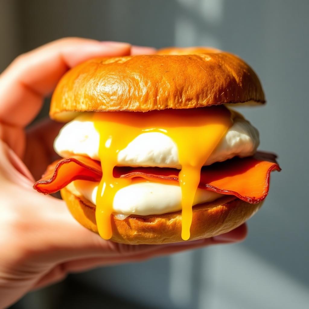 Fluffy Egg Breakfast Sandwich