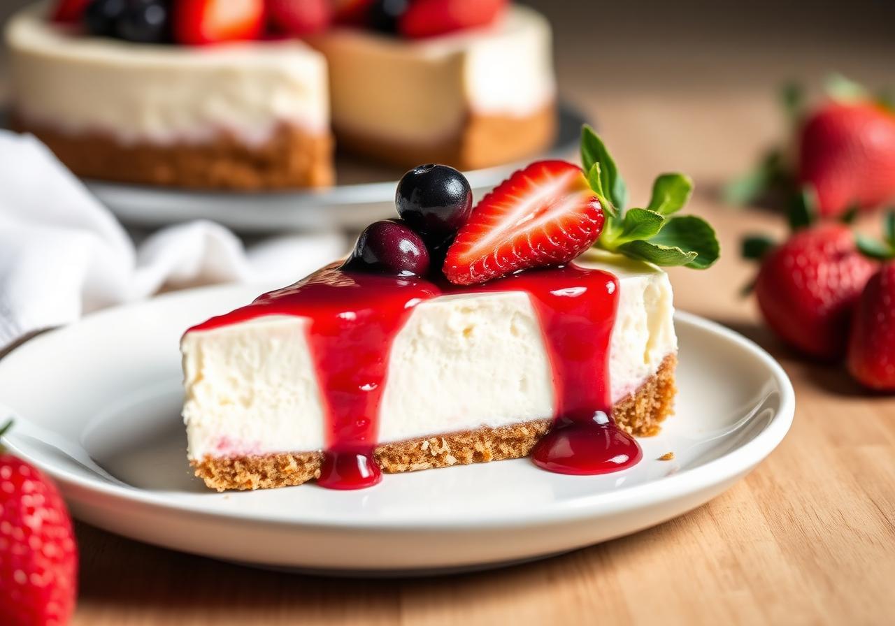 High Protein Cottage Cheese Cheesecake
