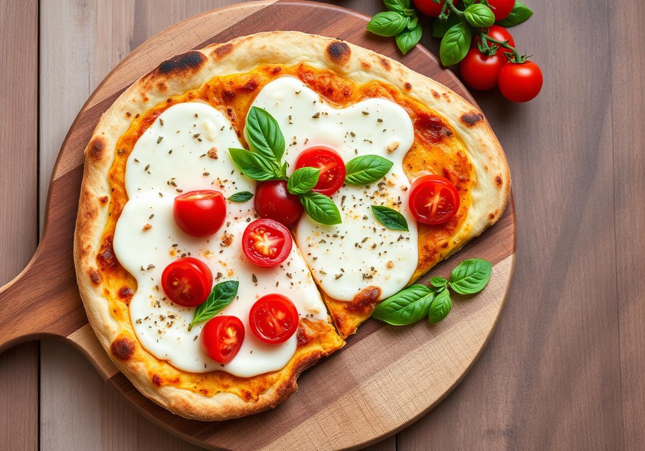 High Protein Cottage Cheese Flatbread Pizza