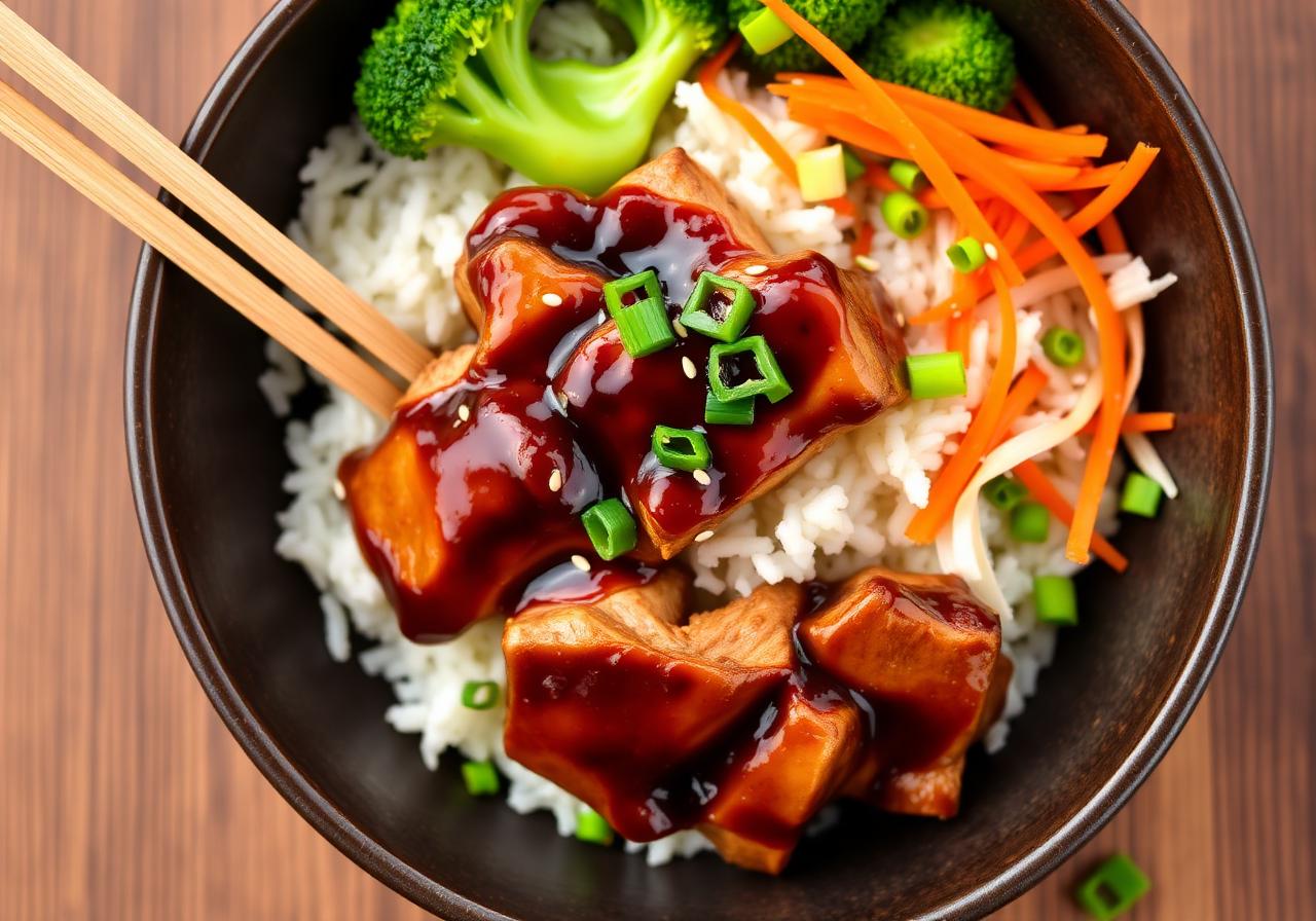 High Protein Teriyaki Turkey Bowl