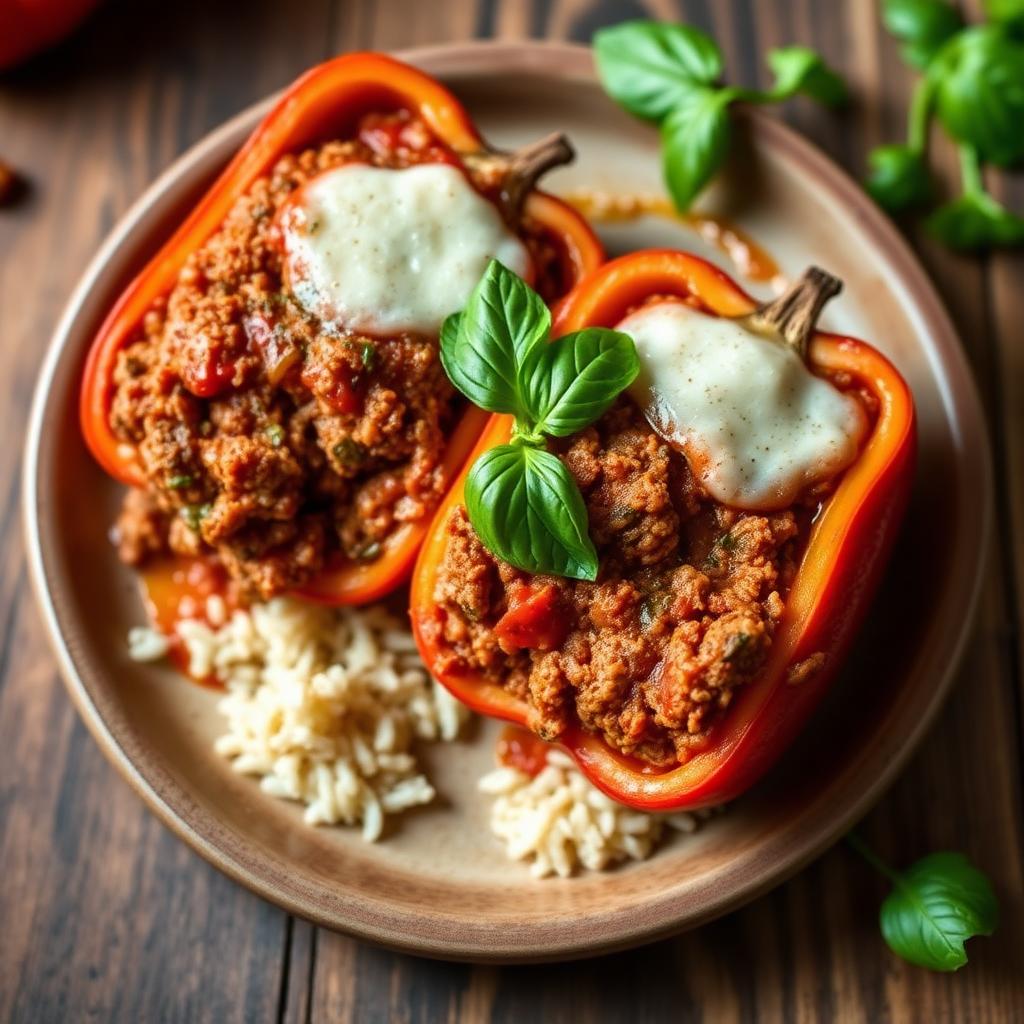 Italian Sausage Stuffed Bell Peppers
