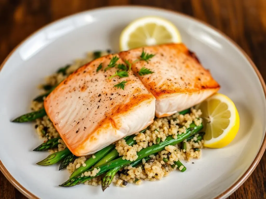 Honey Garlic Salmon Rice Bowl