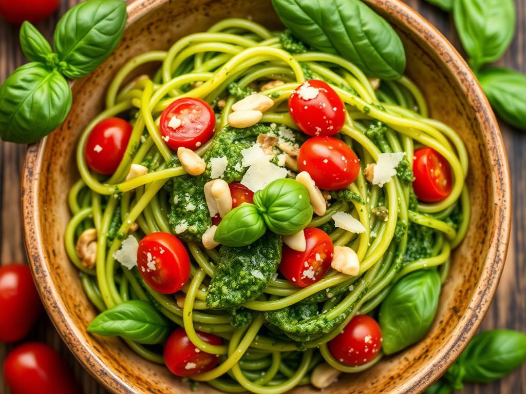 Zucchini Noodles with Pesto